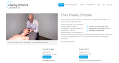 Desktop Screenshot of osteopaatdhoore.be