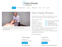Tablet Screenshot of osteopaatdhoore.be